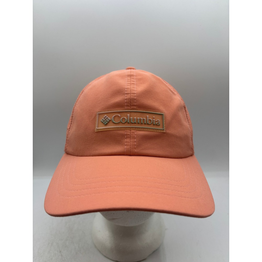 Columbia Womens Coral Peach Ponytail Ball Cap Hat CL4169 PFG Stretch O/S